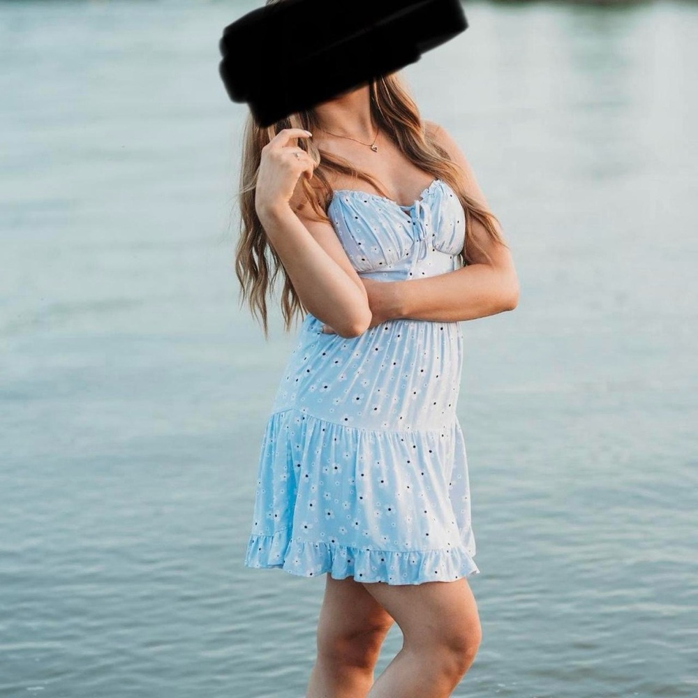 Blue sundress